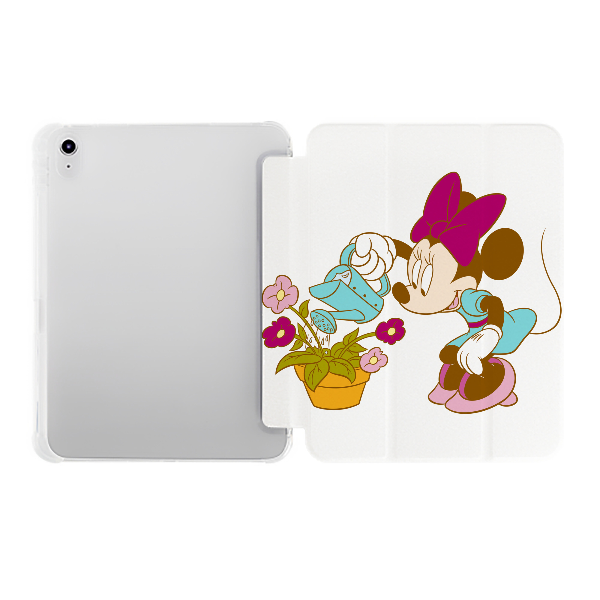 （画像用） ミッキーマウス Mickey Mouse IPad ケース ペン収納付き 三つ折りスタンド PUレザー×シリコン 対応機種9.5/10.5/10.9インチ